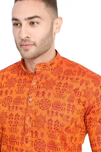 RG Designers Printed Cotton Kurta set For mens-thumb4