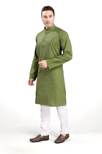 R Vasudev Jacquard Textured Kurta Set For Mens-thumb2