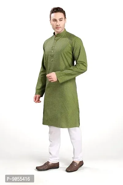 R Vasudev Jacquard Textured Kurta Set For Mens-thumb3