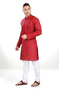 RG DESIGNERS Men's Cotton Blend Classic Kurta (Handloom)-thumb4