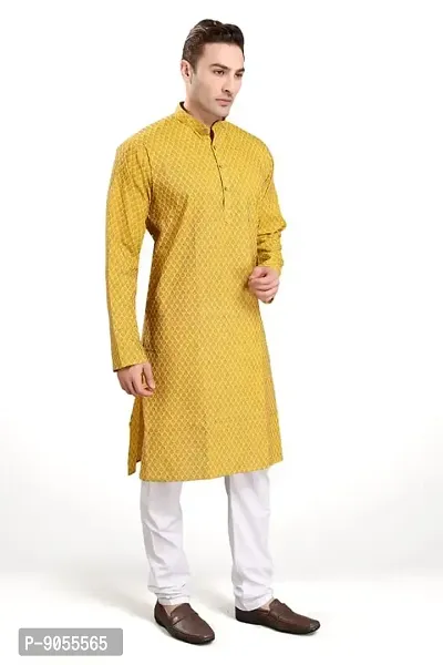 R Vasudev Jacquard Textured Kurta Set For Mens-thumb2