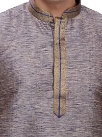 RG Designers Deep Taupe Kurta pyjama Set-thumb4