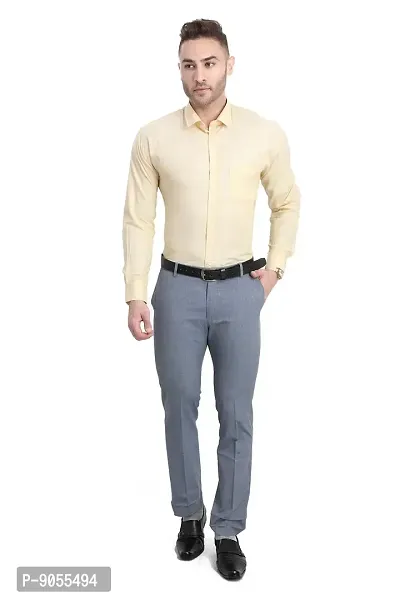 R VASUDEV Slim Fit Solid Formal Shirt for Mens