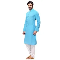 R VASUDEV Solid Cotton Kurta Churidhar set for mens-thumb2