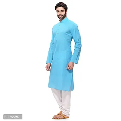 R VASUDEV Solid Cotton Kurta Churidhar set for mens-thumb3