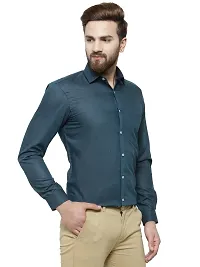 RG DESIGNERS Solid Slim Fit Formal Shirt (38, Dblue)-thumb1