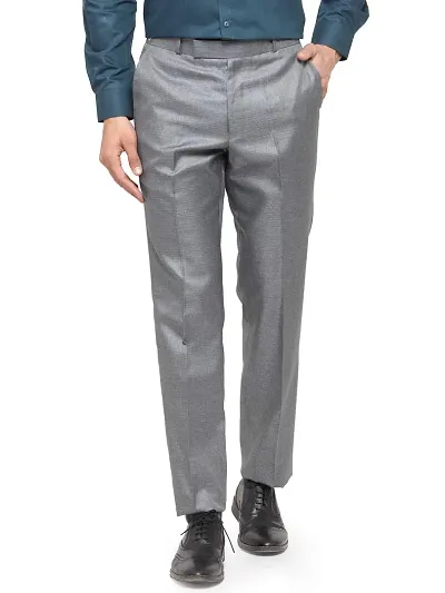 RG DESIGNERS Men Light Pencil Slim Fit Formal Trousers_RGDSSCJio1_LightGrey-38