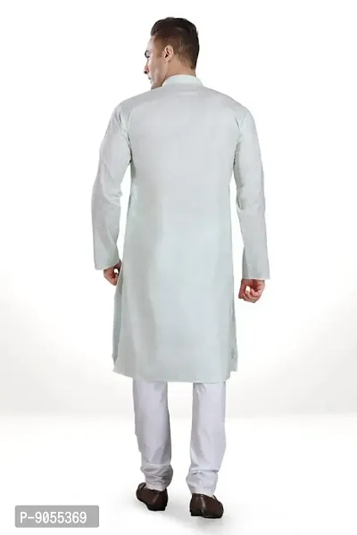 R Vasudev Linen Look Kurta Set For Mens-thumb2