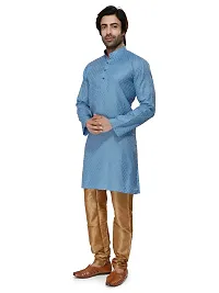 RG Designers Doted Kurta Set for mens-thumb3