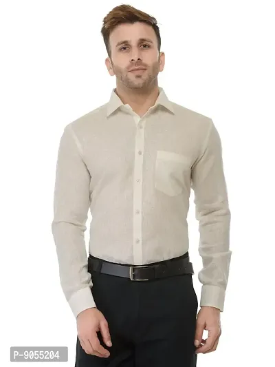 RG DESIGNERS Solid Slim Fit Formal Shirt-thumb0