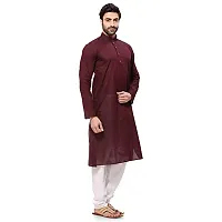 R VASUDEV Solid Cotton Kurta Churidhar set for mens-thumb1