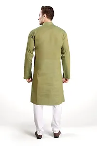 RG DESIGNERS Men's Cotton Blend Classic Kurta (Handloom)-thumb3