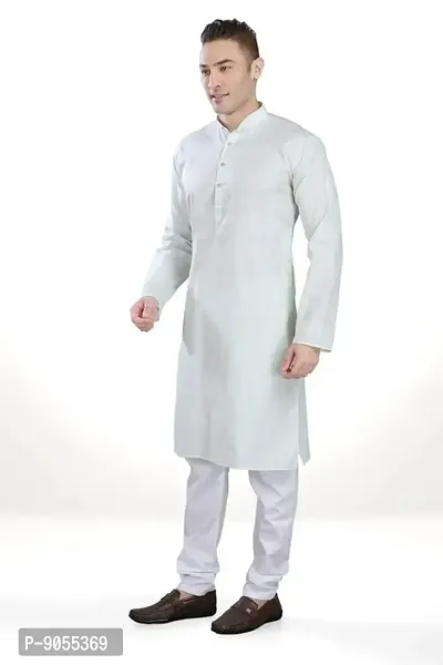 R Vasudev Linen Look Kurta Set For Mens-thumb4