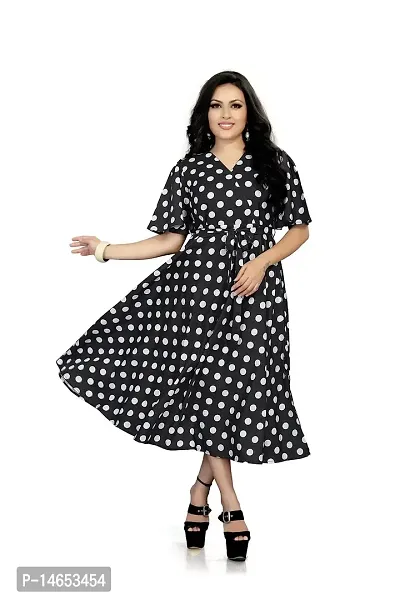 Shree LAXMINARAYAN Fashion Fancy A-LINE Digital Printed Dress for Women