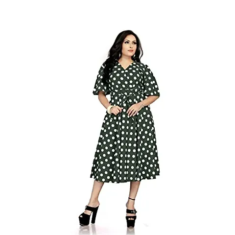 Shree LAXMINARAYAN Fashion Fancy A-LINE Digital Printed Dress for Women