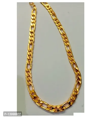 Pitaamaareg;  One Gram Gold Plated Chain (MG115 C) Gold-plated Plated Brass Chain (22 Inch)Water And Sweat Proof Jawellery With Free Gift.-thumb4