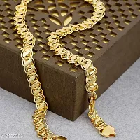 Pitaamaareg; Stylish Trendy Exclusive Gold plated chain for boys and Men Gold-plated Plated Brass Chain(20 Inch)Water And Sweat Proof Jawellery With Free Gift.-thumb3