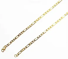 Pitaamaareg;  Stylish Lotus Inspired One gram Gold plated chain for Men Gold-plated Plated Brass Chain (22 Inch)Water And Sweat Proof Jawellery With Free Gift.-thumb3