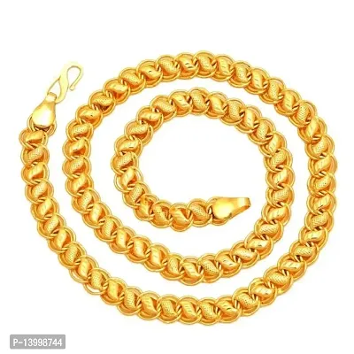 Gold plated Chain For Boys / Man Gold-plated Plated Stainless Steel, Alloy Chain Gold-plated Plated Alloy Chain (20 Inch)Water And Sweat Proof Jawellery With Free Gift.-thumb4