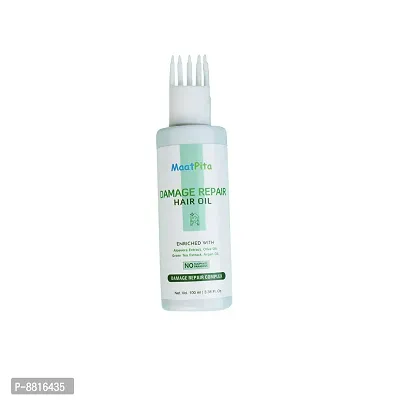 Trendy Damage Repair Non Sticky With Aloe Vera Green Tea Hair Oil 100 Ml-thumb2