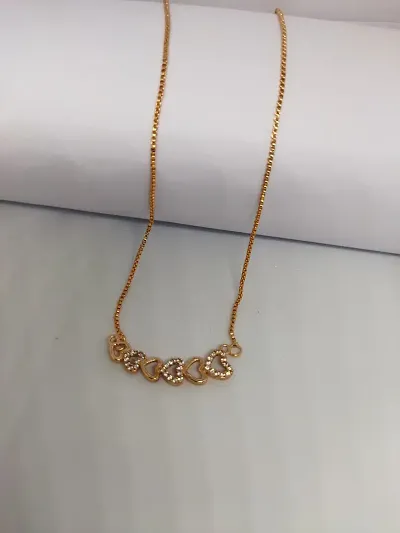 Stylish Alloy Crystal American Diamond Chains For Women