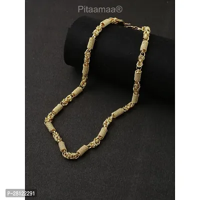 Stylish Golden Brass Chain Water And Sweat Proof Jewellery For Men-thumb0