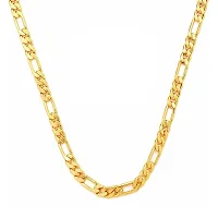 Pitaamaareg;  Long Gold-plated Plated Brass Chain (22 Inch)Water And Sweat Proof Jawellery With Free Gift.-thumb3