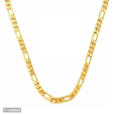 Pitaamaareg;  Long Gold-plated Plated Brass Chain (22 Inch)Water And Sweat Proof Jawellery With Free Gift.-thumb4