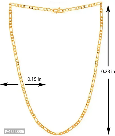 Pitaamaareg;  Gold-plated Plated Brass Chain (22 Inch)Water And Sweat Proof Jawellery With Free Gift.-thumb4