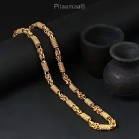 Pitaamaareg;  One Gram Gold Plated Chain (MG115 C) Gold-plated Plated Brass Chain (20 Inch)Water And Sweat Proof Jawellery With Free Gift.-thumb1