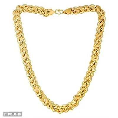 Pitaamaareg;  Gold-plated Plated Brass Chain (20 Inch)Water And Sweat Proof Jawellery With Free Gift.