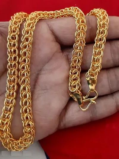 Stylish Brass Chain Water And Sweat Proof Jewellery For Men