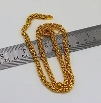 Pitaamaareg;  Gold New Trending Chain Gold-plated Plated Brass Chain (20 Inch)Water And Sweat Proof Jawellery With Free Gift.-thumb1