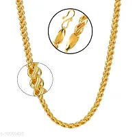 Pitaamaareg;  One Gram Gold Plated Chain  (MG607 C) Gold-plated Plated Brass Chain (20 Inch)Water And Sweat Proof Jawellery With Free Gift.-thumb3