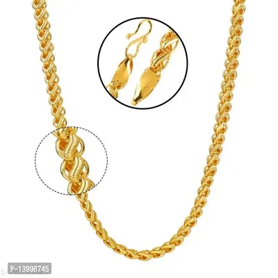 Pitaamaareg;  One Gram Gold Plated Chain  (MG607 C) Gold-plated Plated Brass Chain (20 Inch)Water And Sweat Proof Jawellery With Free Gift.-thumb4