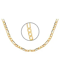 Pitaamaareg;  Stylish Lotus Inspired One gram Gold plated chain for Men Gold-plated Plated Brass Chain (22 Inch)Water And Sweat Proof Jawellery With Free Gift.-thumb2