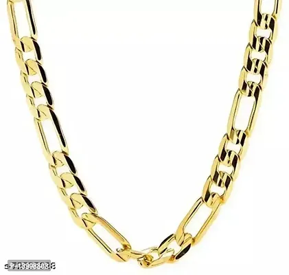 Pitaamaareg;  Stylish Lotus Inspired One gram Gold plated chain for Men Gold-plated Plated Brass Chain (22 Inch)Water And Sweat Proof Jawellery With Free Gift.-thumb3