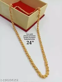 Pitaamaareg;  One Gram Gold Plated Chain  (MG607 C) Gold-plated Plated Brass Chain (22 Inch)Water And Sweat Proof Jawellery With Free Gift.-thumb1