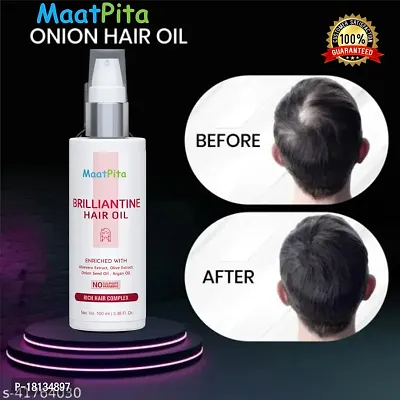 Maatpita Red Organic Onion Hair Oil For Hair Fall Control-100 Ml