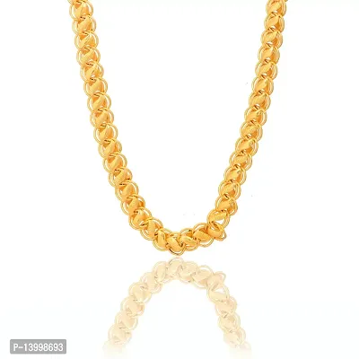 Pitaamaareg;  new stylish attractive Gold traditional jewellery  short Gold-plated Plated Brass Chain(20 Inch)Water And Sweat Proof Jawellery With Free Gift.-thumb4