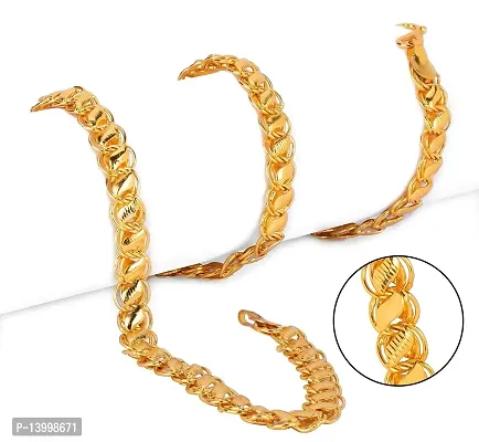 Pitaamaareg;  One Gram Gold Plated Chain (MG115 C) Gold-plated Plated Brass Chain (20 Inch)Water And Sweat Proof Jawellery With Free Gift.-thumb0