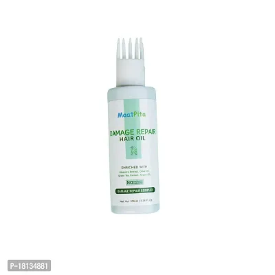 Damage Repair Non - Sticky With Aloe Vera Green Tea Hair Oil 100 Ml-thumb2