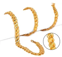 Pitaamaareg;  New Design Elegant Top Trending Gold-plated Plated Brass Chain (20 Inch)Water And Sweat Proof Jawellery With Free Gift.-thumb1