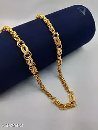 Pitaamaareg;  new stylish attractive Gold traditional jewellery  short Gold-plated Plated Brass Chain(20 Inch)Water And Sweat Proof Jawellery With Free Gift.-thumb1