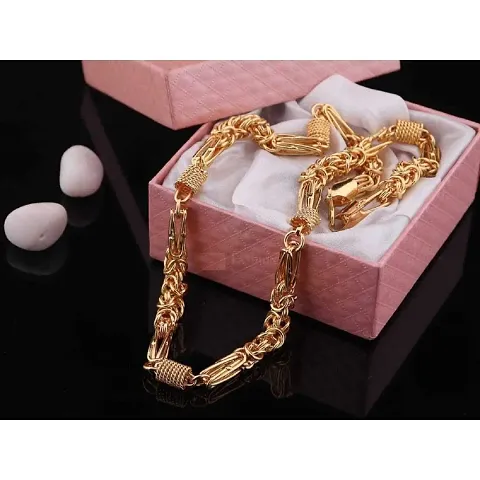 Stylish Brass Golden Chain For Men