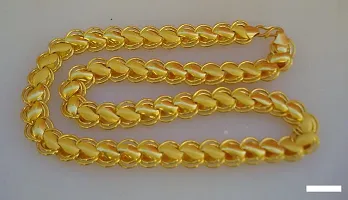 Pitaamaareg;  Long Gold-plated Plated Brass Chain (20 Inch)Water And Sweat Proof Jawellery With Free Gift.-thumb1