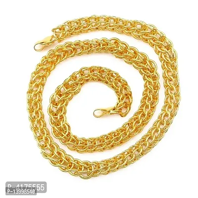 Pitaamaareg;  New Design Elegant Top Trending Gold-plated Plated Brass Chain (20 Inch)Water And Sweat Proof Jawellery With Free Gift.-thumb2