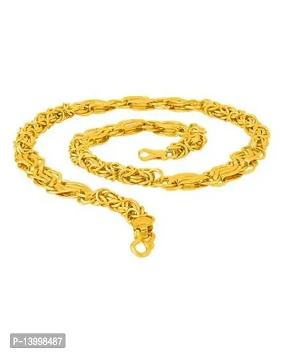 Pitaamaareg;  New Design Elegant Top Trending Gold-plated Plated Brass Chain (20 Inch)Water And Sweat Proof Jawellery With Free Gift.-thumb4