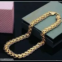 Gold plated Chain For Boys / Man Gold-plated Plated Stainless Steel, Alloy Chain Gold-plated Plated Alloy Chain (20 Inch)Water And Sweat Proof Jawellery With Free Gift.-thumb1