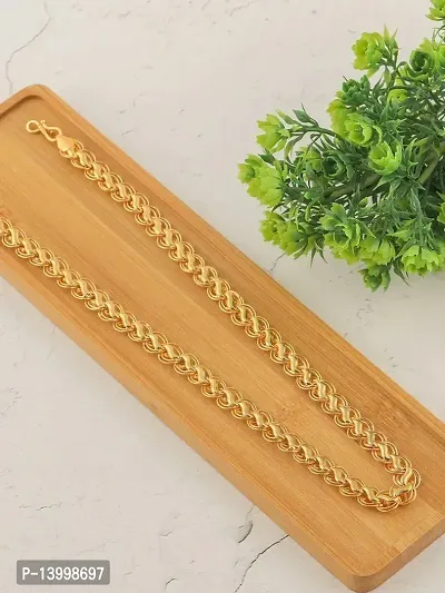 Pitaamaareg;  Gold New Trending Chain Gold-plated Plated Brass Chain (20 Inch)Water And Sweat Proof Jawellery With Free Gift.-thumb4
